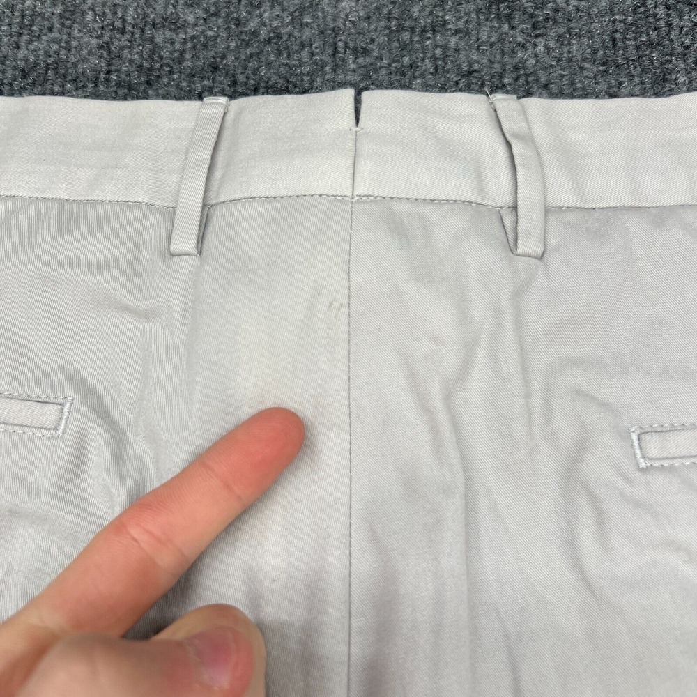 GTA Pants Men's 34x30 Slim Fit Solid Cotton Flat Front Chinos - Picture 12 of 13